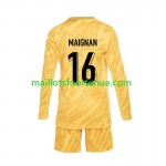 Maillot/Tenue France Mike Maignan 16 Gardien Enfant Domicile UEFA Euro 2024 Manche Longue